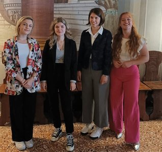 Da sinistra Beatrice Boldrini, Krystel Venchiarutti, Anastasia Zufferli, Silvia Burgio