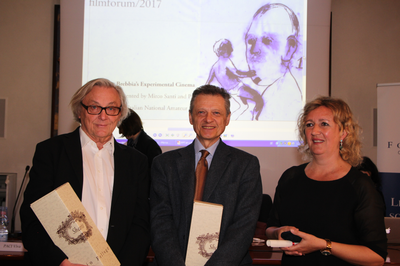 Da sinistra Anton Kaes, Franco Picollo, Cristina Jandelli