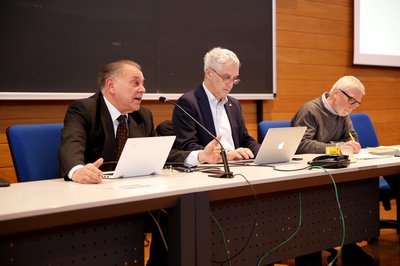Da sinistra Pascolo Zannini Coen al tavolo relatori