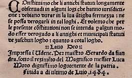 Frammento d'incunabolo