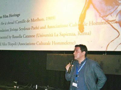 Simone Venturini alla serata inaugurale di FilmForum