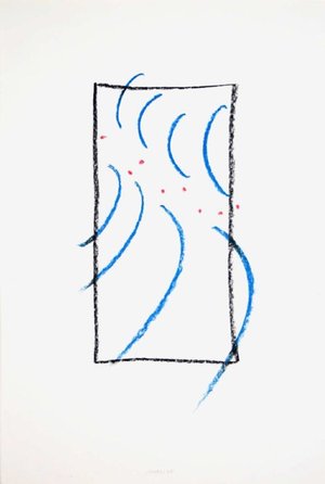 Nelio Sonego, Rettangolare Verticale, pastelli su carta (1983)