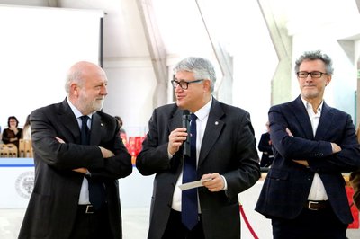 Da sinistra Massimo Di Silverio, Alberto De Toni e Angelo Montanari