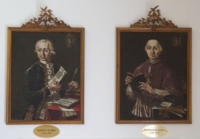 I ritratti di Daniele e Francesco Florio, conservati in biblioteca