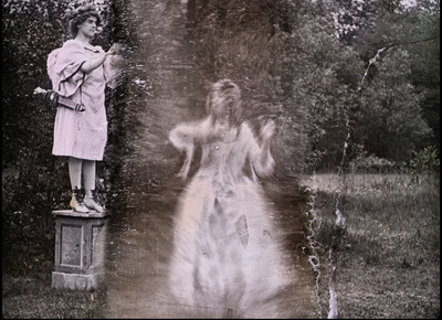 Immagine da restaurare dal film Le fer Ã  cheval (1909)