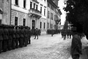 Udine nella Grande Guerra, il Comando Supremo nei pressi del Palazzo Arcivescovile