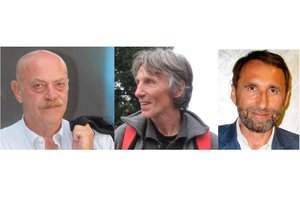 I protagonisti delle tre conferenze: Toni Capuozzo, Lucio Fabi e Franco Fabbro