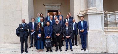 La foto del gruppo di lavoro con Roberto Pinton, Enrico Peterlunger e Roberto Zironi