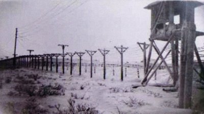 Recinto elettrificato con torretta di sorveglianza del gulag di Karaganda (Kazakhstan)