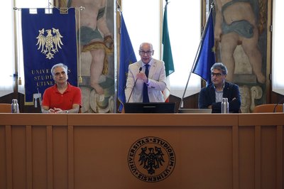 Da sinistra Agostino Dovier, Roberto Pinton, Andrea Cafarelli
