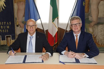 Da sinistra Roberto Pinton e Giulio Tremonti