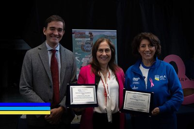 Il prorettore Giorgio Alberti, la delegata al public engagement Antonina Dattolo, coordinatrice del progetto Ala, e la presidente della Fondazione Radio Magica Elena Rocco