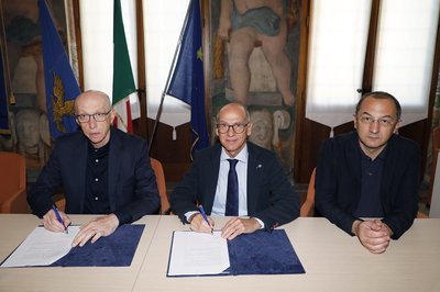 Da sinistra Claudio Mario Feruglio, Roberto Pinton, Alessandro Del Puppo