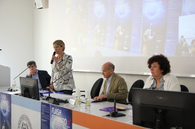 Da sinistra Beppino Govetto, Laura Rizzi, Roberto Pinton, Loredana Panariti