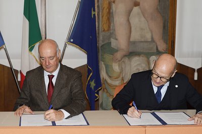 Da sinistra Giovanni Lessio e Roberto Pinton