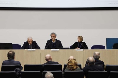 Da sinistra Luigino Pozzo, Angelo Montanari, Ketty Segatti