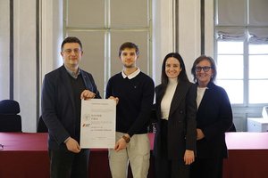 Da sinistra Marco Sortino, Davide Urli, Loredana Albanese, Annalaura Peroni