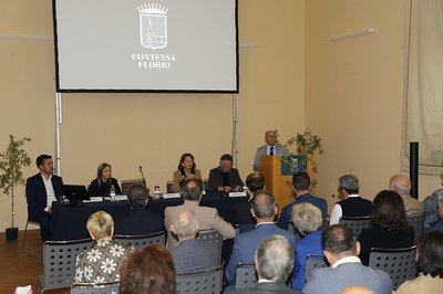 Da sinistra Michele Zampieri, Liliana Cargnelutti, Cristiana Compagno, Raffaele Testolin, Roberto Pinton