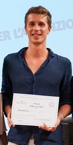 Francesco Ciuffarin con il premio