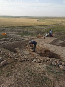 Operazioni di fotogrammetria sulla fornace di Asingeran