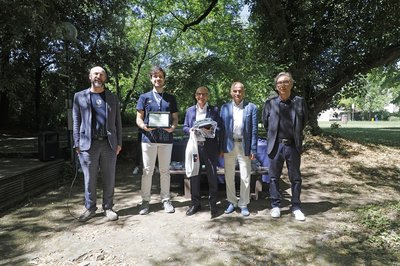 Da sinistra Marino Miculan, Elia Cal, Roberto Pinton, Pietro Corvaja, Gian Luca Foresti