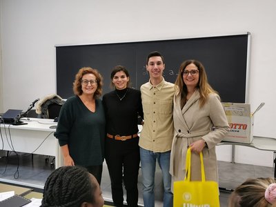 Da sinistra Alessandra Ferraro, Elena Buttignol, Alessandro Pontelli, Monica Papa