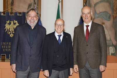 Da sinistra Mauro Pascolini, Roberto Pinton e Giovanni Lessio