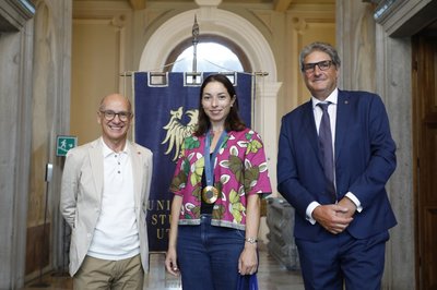 Da sinistra Roberto Pinton, Mara Navarria, Andrea Cafarelli