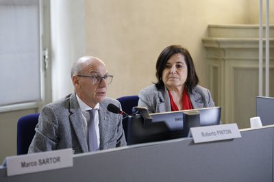 Da sinistra Roberto Pinton e Maria Raffaella Caprioglio