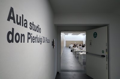 Ingresso aula studio don Pierluigi Di Piazza