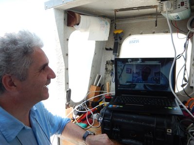 Prima prova di trasmissione video offshore dal relitto di Caorle 1 a Udine