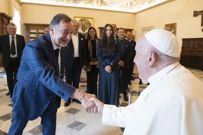 Il Papa ed Enrico Peterlunger