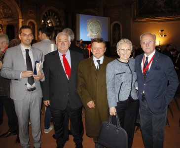 Da sinistra Gabriele Di Gaspero, Attilio Scienza, Pietro Pittaro, Rita Zancan Del Gallo, Claudio Fabbro