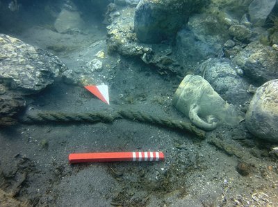 Frammento di cima individuata in prossimità dell’albero della nave