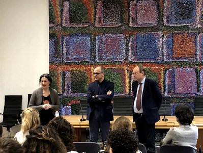 Da sinistra Claudia Pirina, Alberto Sdegno, Gian Piero Brovedani