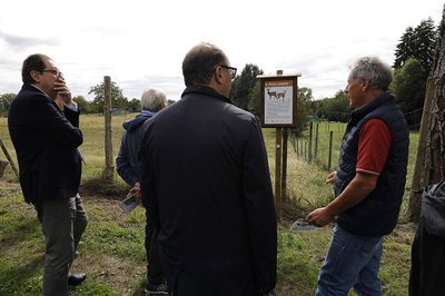 Il pannello sul parco degli ungulati