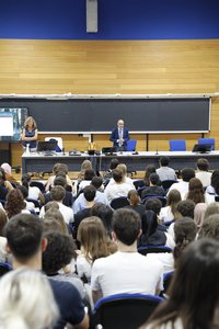 L'intervento del rettore Roberto Pinton in apertura del semestre filtro