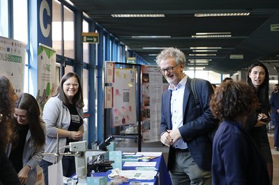 Angelo Montanari in visita agli stand
