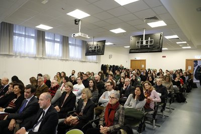 L'aula 'Pasolini' gremita