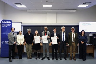 Da sinistra, Pier Marco Rosa Salva, Patrizia Simeoni, Antonio Massarutto, Sara Zermano, Giuseppe Mazzara, Lorenzo Ciabrelli, Andrea Delle Vedove, Alessandro Gasparetto, Cristina Bianchi