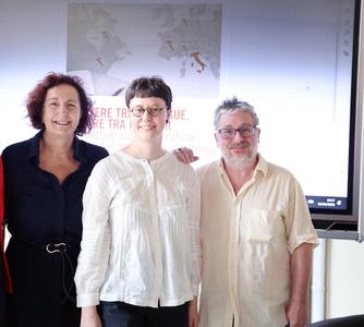 Da sinistra Alessandra Ferraro, Anna Taglietti, Filippo Fonio