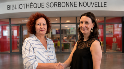 Da sinistra Alessandra Ferraro e Anne Régent-Susini dell'Università Sorbonne Nouvelle