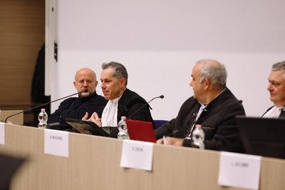 Da sinistra Angelo Floramo, Piergiorgio Comuzzo, Armando Mucchino, Roberto Zironi