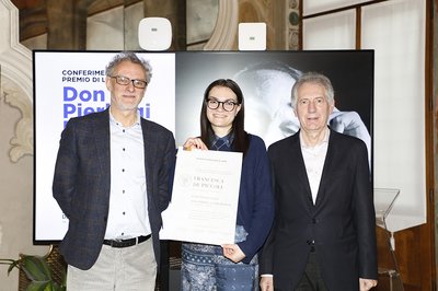 Da sinistra Angelo Montanari, Francesca De Piccoli, Vito Di Piazza