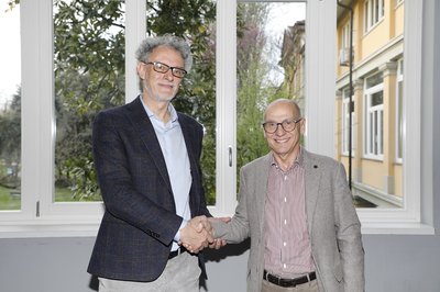 Da sinistra Angelo Montanari e Roberto Pinton