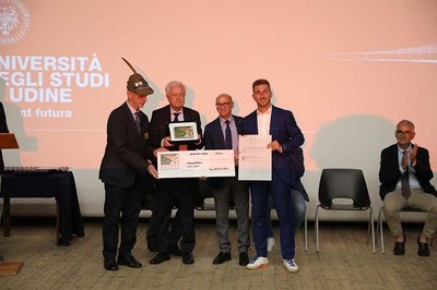 Da sinistra Daniele Furlanetto, Paolo Fantoni, Roberto Pinton, Mattia Zoff