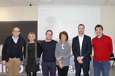 Da sinistra Gianluca Tell, Ketty Segatti, Luca Quartuccio, Elisabetta Borello, Marco Dal Ferro, Giorgio Alberti