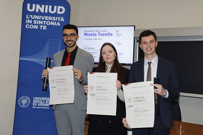 Da sinistra, Giuseppe Mazzara, Sara Zermano, Lorenzo Ciabrelli