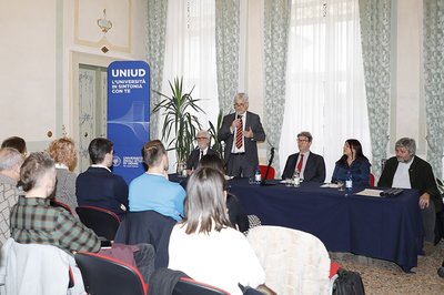 Da sinistra Leopoldo Coen, Andrea Delle Vedove, Alessandro Gasparetto, Cristina Bianchi, Antonio Massarutto