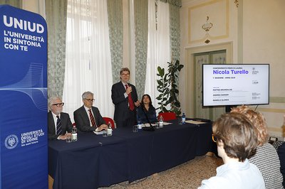 Da sinistra Leopoldo Coen, Andrea Delle Vedove, Alessandro Gasparetto, Cristina Bianchi